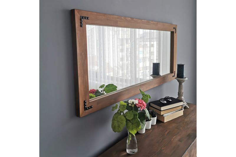 Oluwatise Dekorasjonsspeil 110 cm - Valnøtt - Innredning - Speil - Veggspeil
