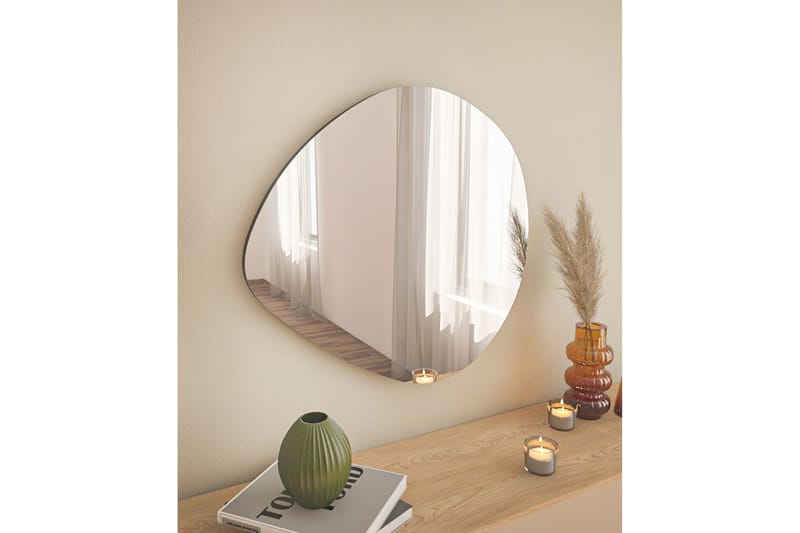 Omilo Speil 60 cm Asymmetrisk - Svart - Veggspeil - Gangspeil