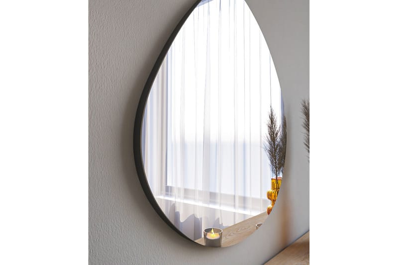Omilo Speil 60 cm Asymmetrisk - Svart - Innredning - Speil - Veggspeil