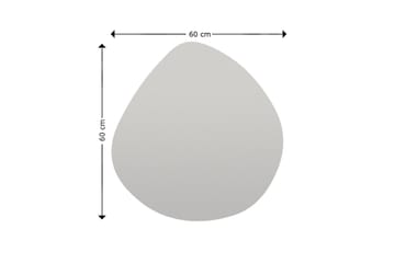 Omilo Speil 60 cm Asymmetrisk - Svart - Innredning - Speil - Veggspeil