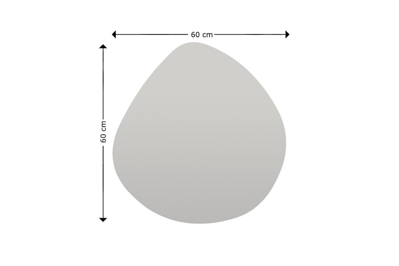 Omilo Speil 60 cm Asymmetrisk - Svart - Innredning - Speil - Veggspeil