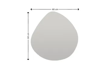 Omilo Speil 60 cm Asymmetrisk - Svart - Innredning - Speil - Veggspeil