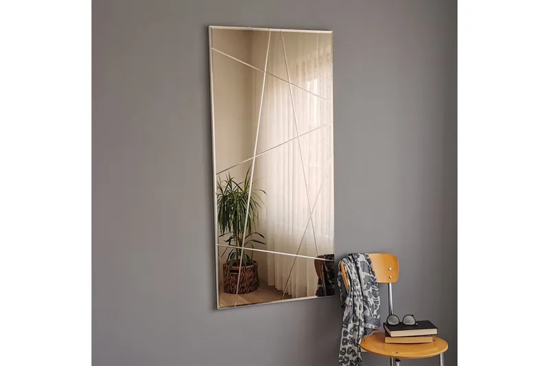 Petalcu Dekorasjonsspeil 130 cm, Sølv