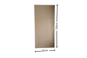 Petalcu Dekorasjonsspeil 130 cm - Sølv - Innredning - Speil - Veggspeil