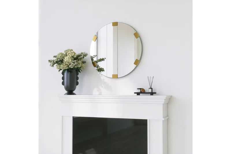 Porp Speil 60 cm Rund, Gull