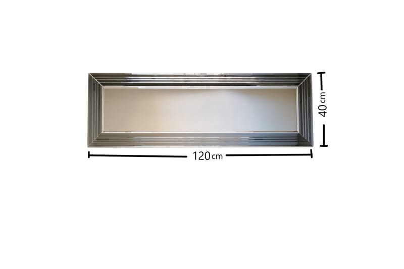 Prajit Dekorasjonsspeil 120 cm - Sølv - Innredning - Speil - Veggspeil