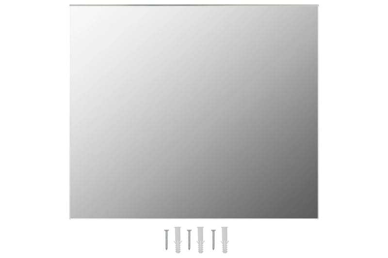 Rammeløst speil 80x60 cm glass - Silver - Veggspeil - Gangspeil