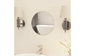 Rammeløst speil rundt 30 cm glass - Silver - Innredning - Speil - Veggspeil