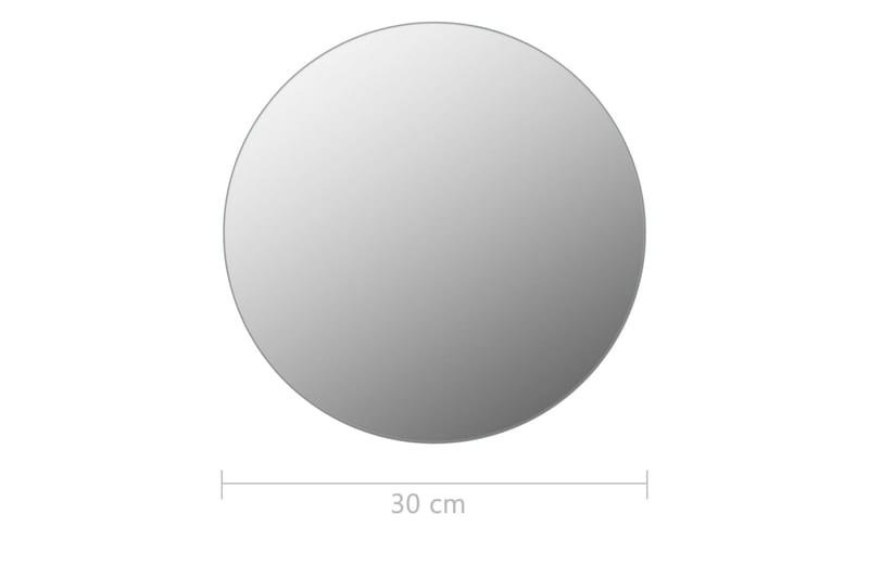 Rammeløst speil rundt 30 cm glass - Silver - Innredning - Speil - Veggspeil