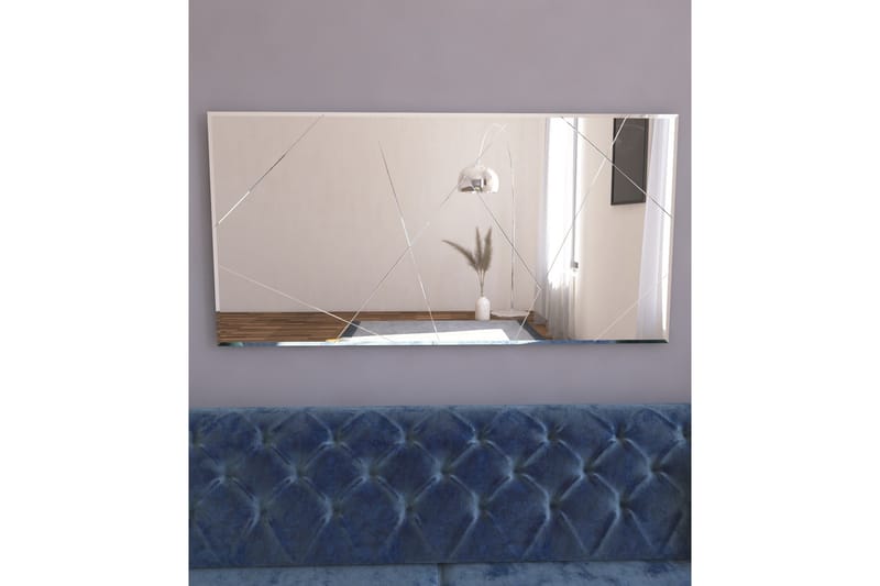 Relsa Speil 60 cm Rektangulær - Hvit - Veggspeil - Gangspeil - Helkroppsspeil