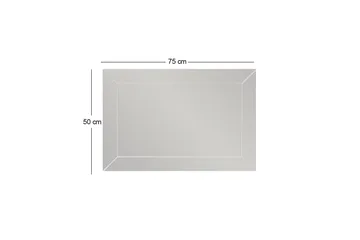 Rosan Speil 50 cm Rektangulær - Hvit - Innredning - Speil - Veggspeil