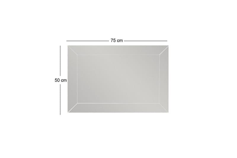 Rosan Speil 50 cm Rektangulær - Hvit - Innredning - Speil - Veggspeil