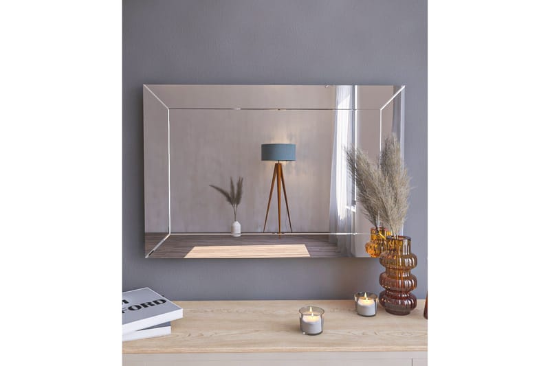 Rosan Speil 50 cm Rektangulær - Hvit - Innredning - Speil - Veggspeil