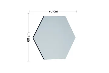 Rubal Speil 70 cm Rektangulær - Svart - Innredning - Speil - Veggspeil