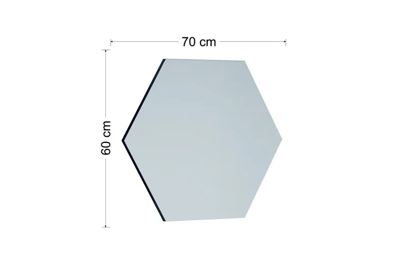 Rubal Speil 70 cm Rektangulær - Svart - Innredning - Speil - Veggspeil