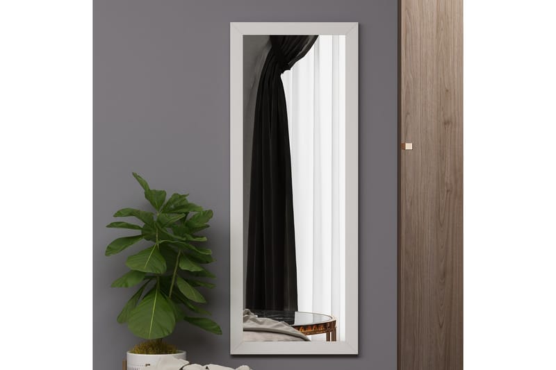 Rubo Speil 40 cm Rektangulær - Hvit - Veggspeil - Gangspeil