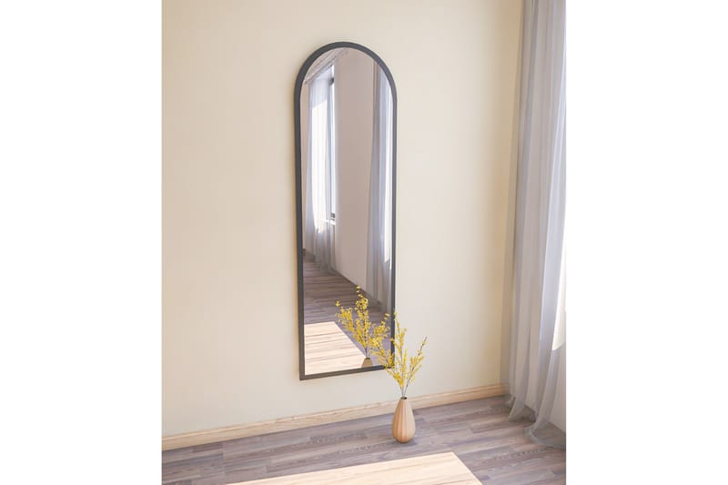 Rusele Speil 50 cm Rektangulær - Svart - Veggspeil - Gangspeil - Helkroppsspeil
