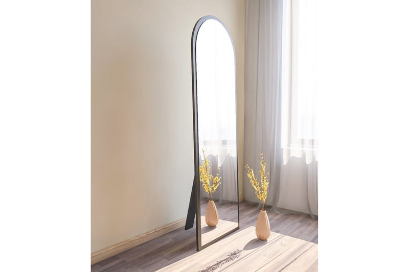 Rusele Speil 50 cm Rektangulær - Svart - Veggspeil - Helkroppsspeil - Gangspeil