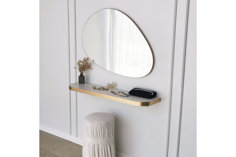 Ruzina Speil 90 cm Rektangulær - Gull - Innredning - Speil - Veggspeil