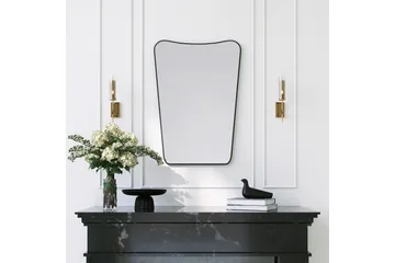 Sachin Speil 50 cm Asymmetrisk - Svart - Innredning - Speil - Veggspeil