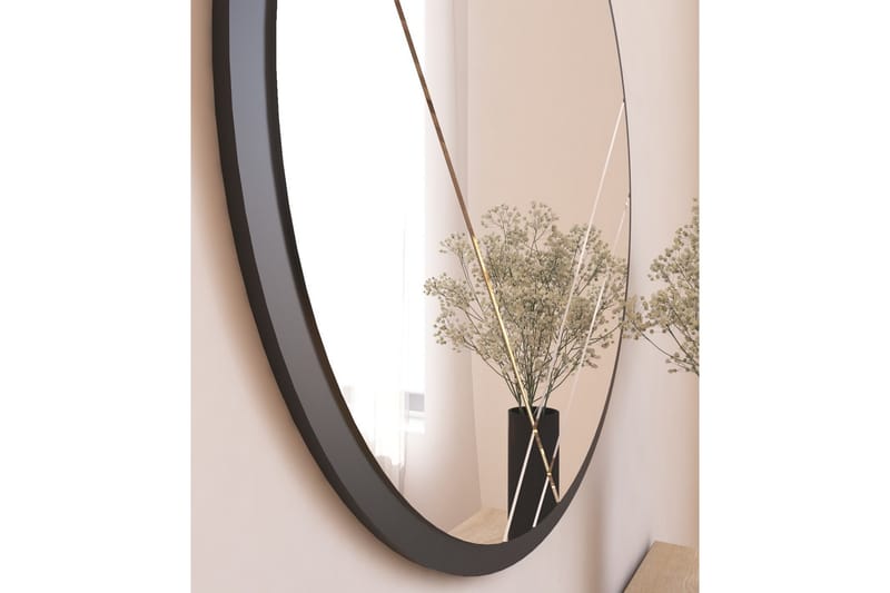 Sada Speil 60 cm Rektangulær - Svart - Veggspeil - Gangspeil