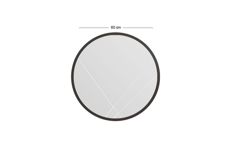 Sada Speil 60 cm Rektangulær - Svart - Innredning - Speil - Veggspeil