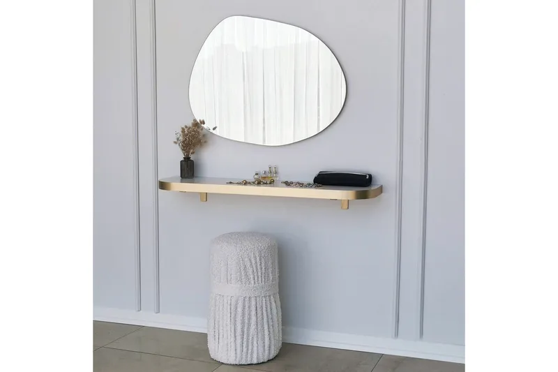 Samtens Speil 75 cm Rektangulær - Gull - Innredning - Speil - Veggspeil