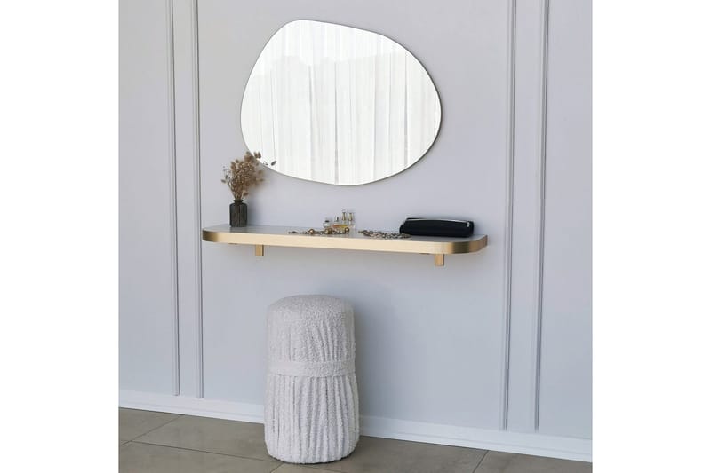 Samtens Speil 75 cm Rektangulær - Gull - Innredning - Speil - Veggspeil