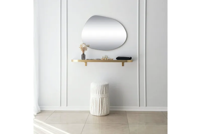 Samtens Speil 75 cm Rektangulær - Gull - Innredning - Speil - Veggspeil