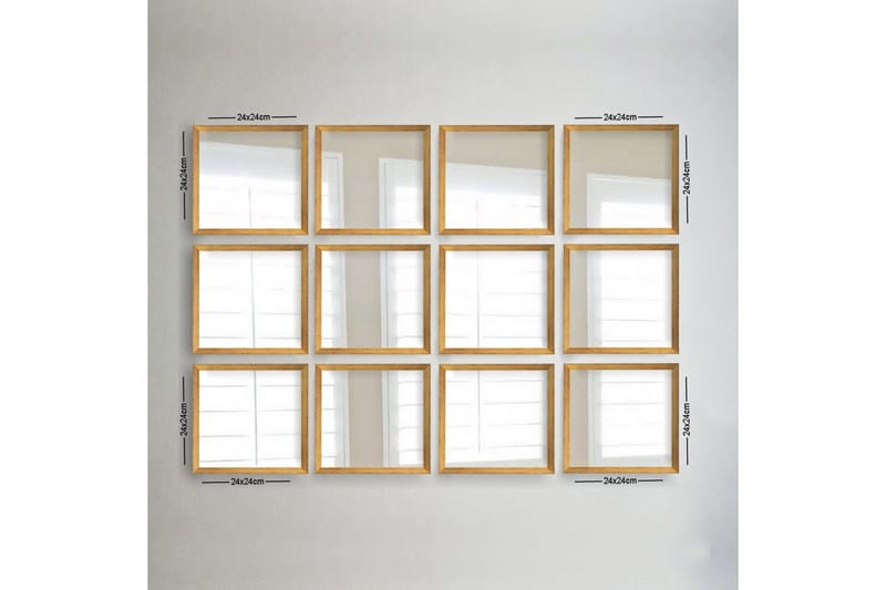 Sarata Speil - Gull/Sølv - Innredning - Speil - Veggspeil