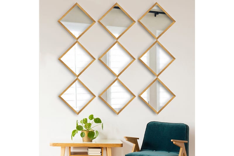 Sarata Speil - Gull/Sølv - Innredning - Speil - Veggspeil