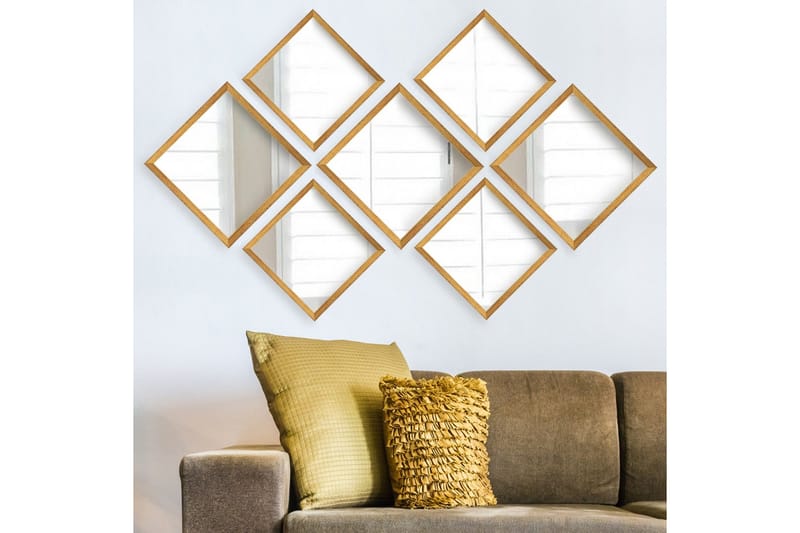 Sarata Speil - Gull/Sølv - Innredning - Speil - Veggspeil