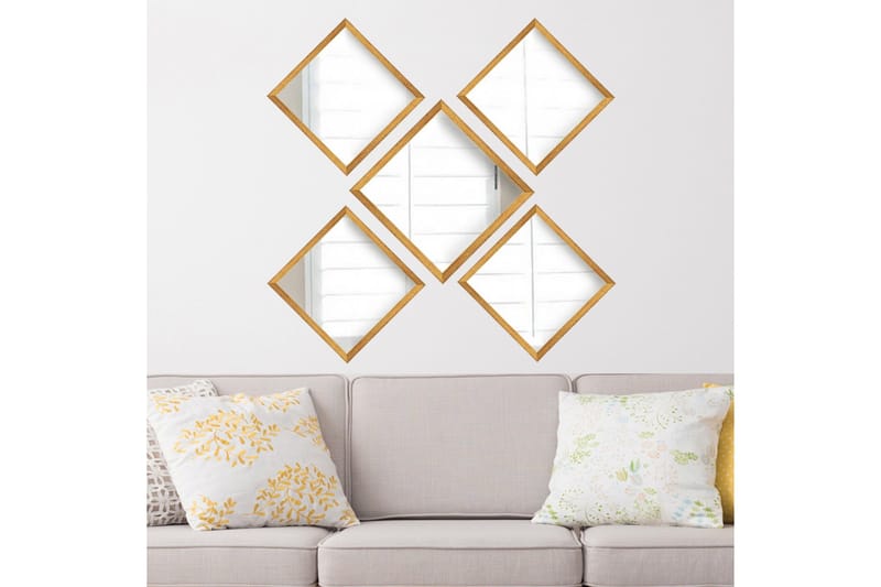 Sarata Speil - Gull/Sølv - Innredning - Speil - Veggspeil