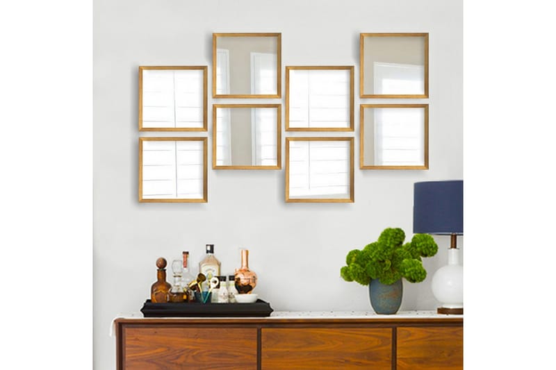 Sarata Speil - Gull/Sølv - Innredning - Speil - Veggspeil