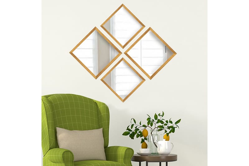 Sarata Speil - Gull/Sølv - Innredning - Speil - Veggspeil