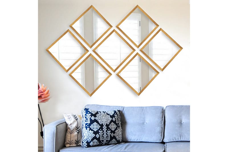 Sarata Speil - Gull/Sølv - Innredning - Speil - Veggspeil