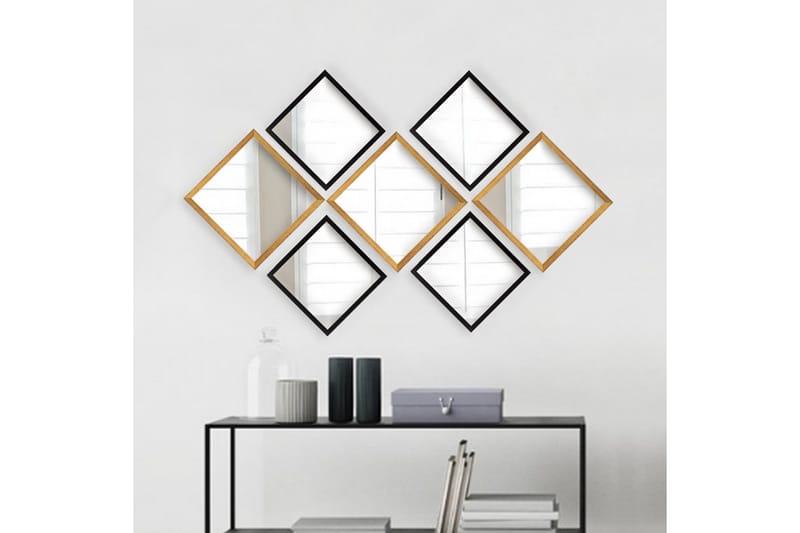 Sarata Speil - Gull/Sølv/Svart - Innredning - Speil - Veggspeil