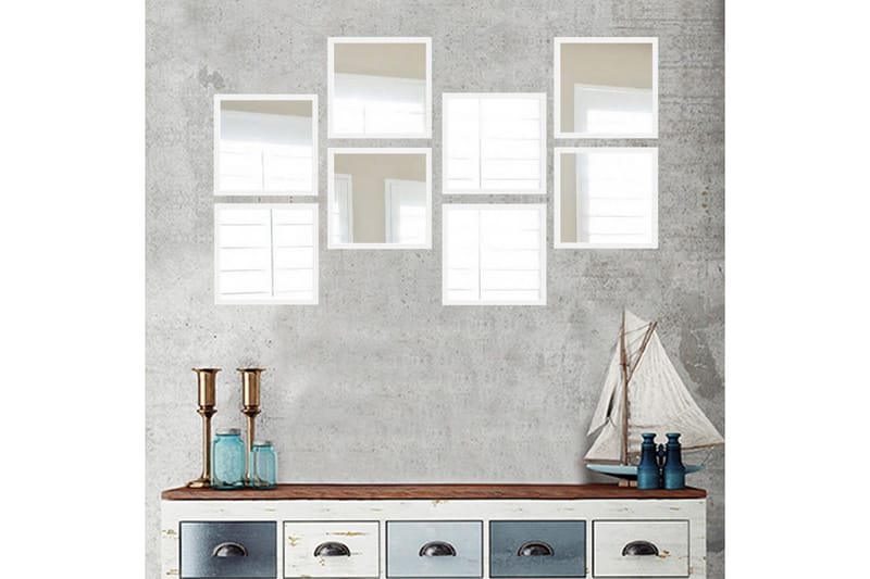 Sarata Speil - Hvit/Sølv - Innredning - Speil - Veggspeil