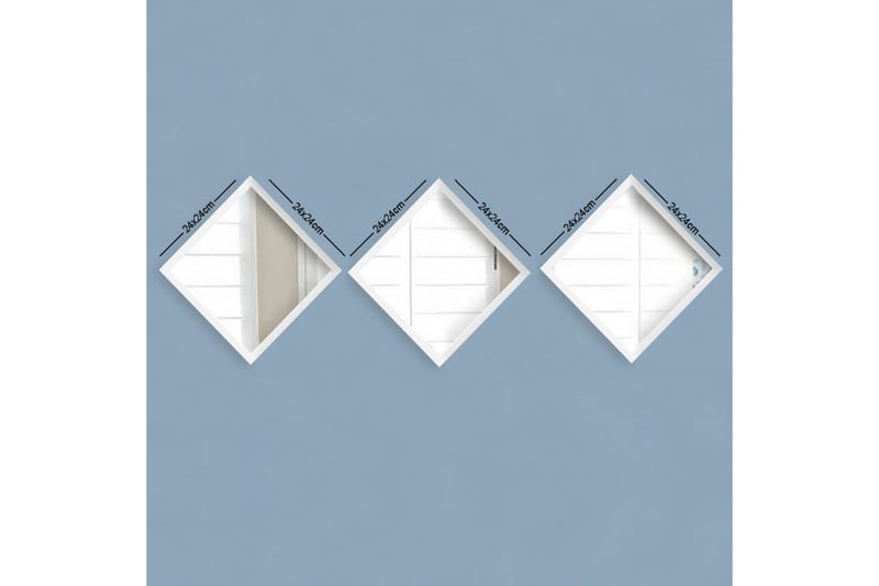 Sarata Speil, Hvit/Sølv