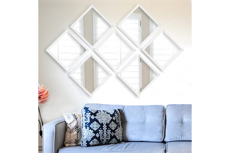 Sarata Speil - Hvit/Sølv - Innredning - Speil - Veggspeil