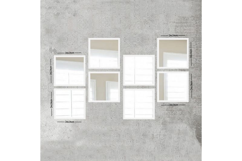 Sarata Speil, Hvit/Sølv