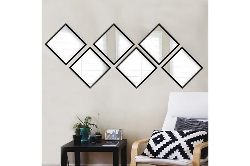 Sarata Speil - Sølv/Svart - Innredning - Speil - Veggspeil