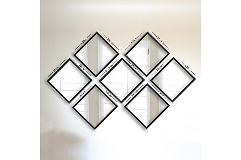 Sarata Speil, Sølv/Svart