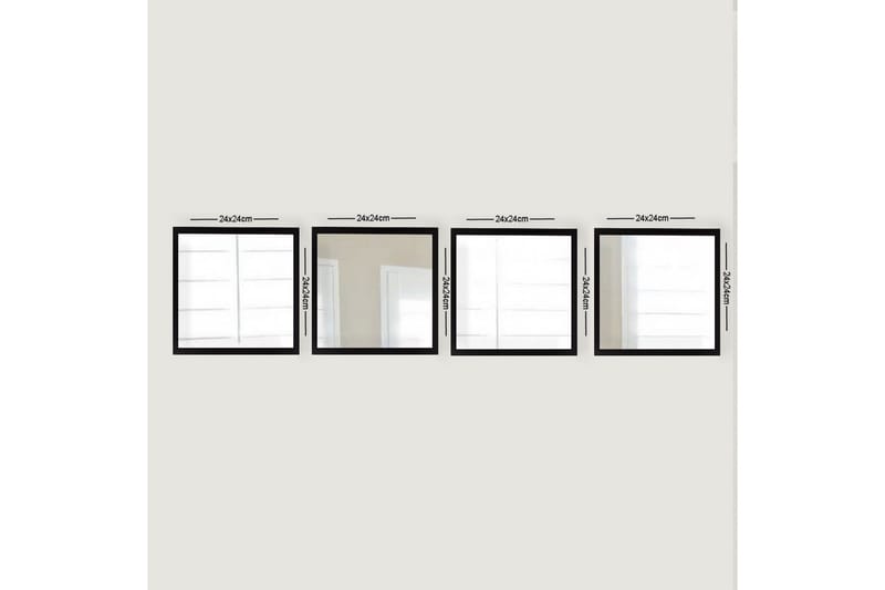 Sarata Speil - Sølv/Svart - Innredning - Speil - Veggspeil