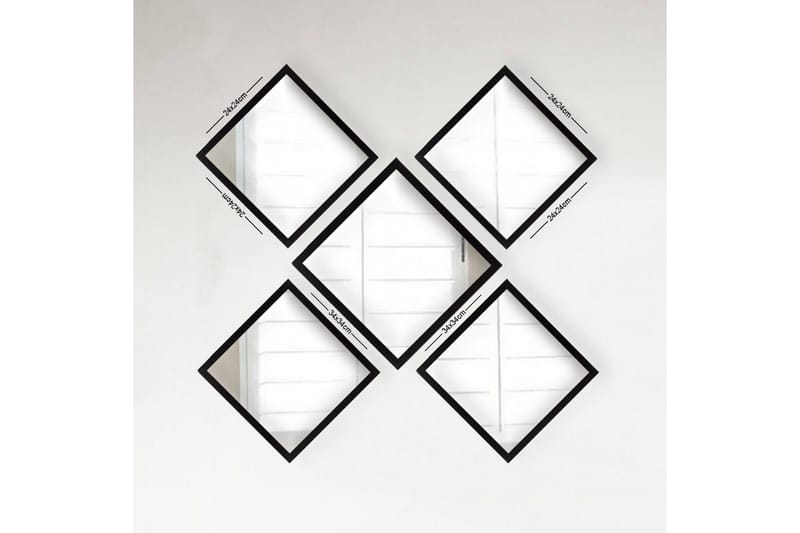 Sarata Speil, Sølv/Svart