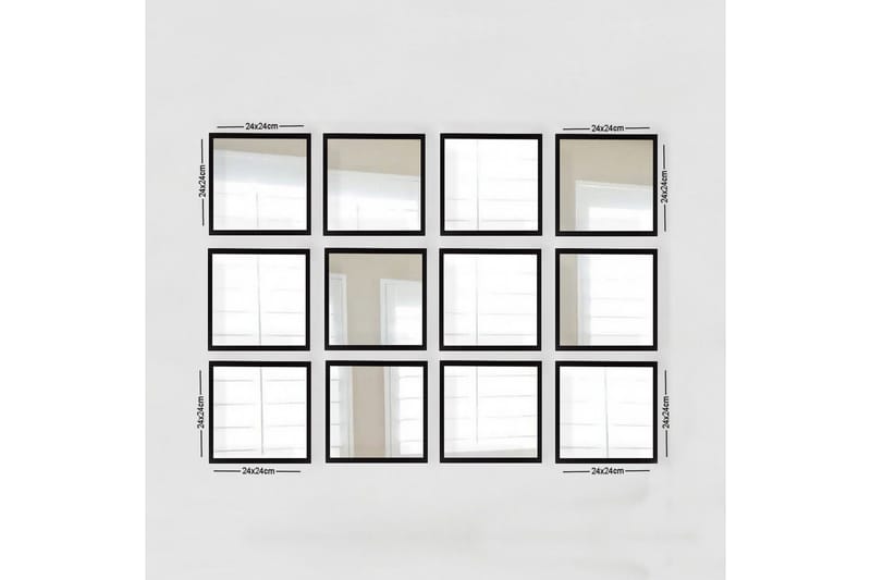 Sarata Speil - Sølv/Svart - Innredning - Speil - Veggspeil