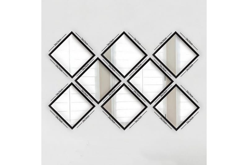 Sarata Speil, Sølv/Svart