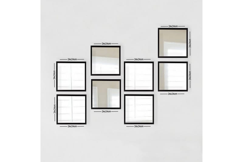 Sarata Speil - Sølv/Svart - Innredning - Speil - Veggspeil