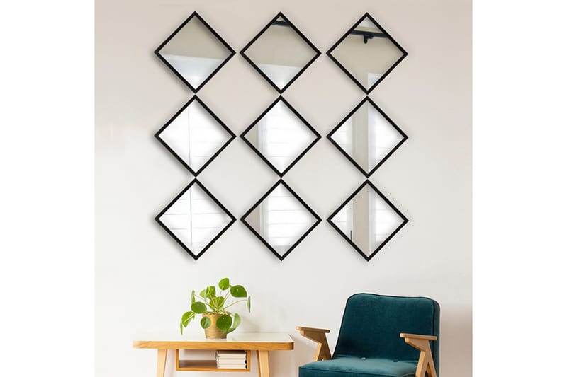 Sarata Speil - Sølv/Svart - Innredning - Speil - Veggspeil