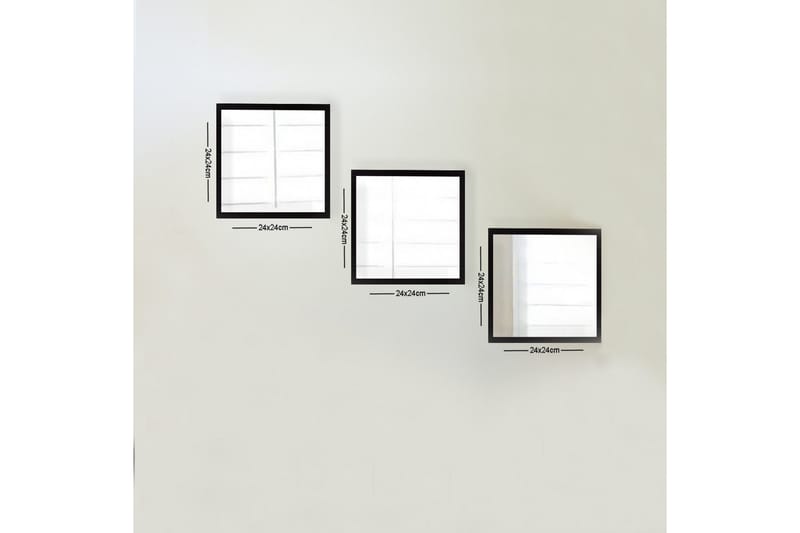 Sarata Speil, Sølv/Svart